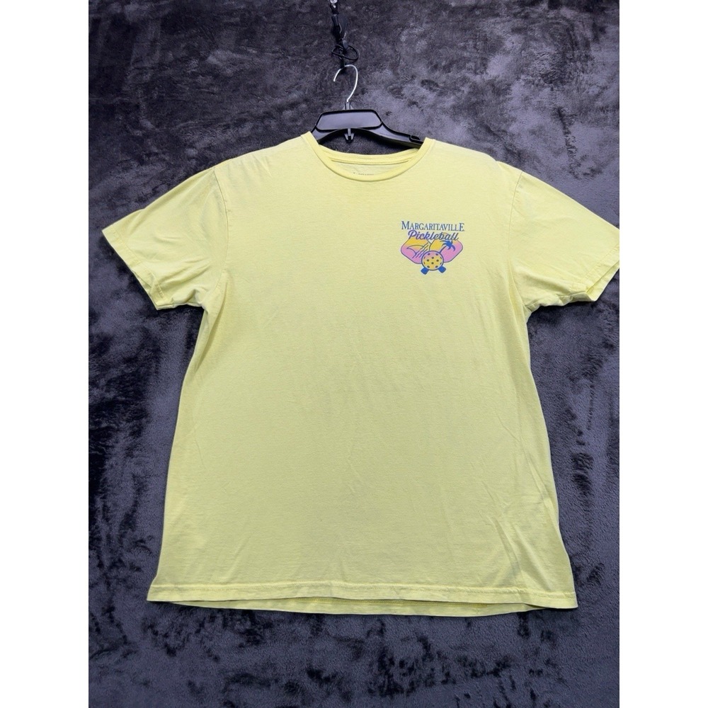 Margaritaville Pickleball Graphic Tee Men's Large Tropical Beach Shirt